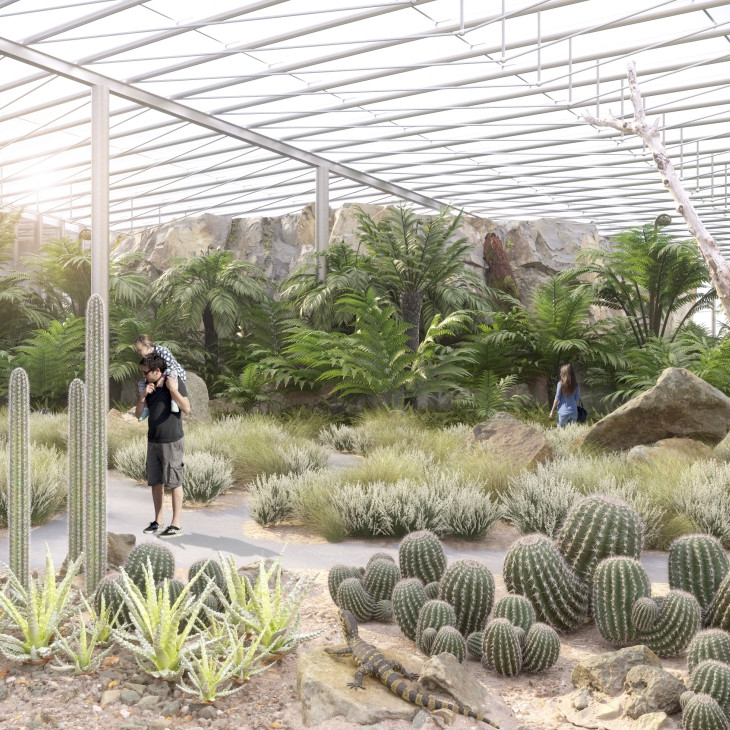 Vstupní budova botanické zahrady v Praze