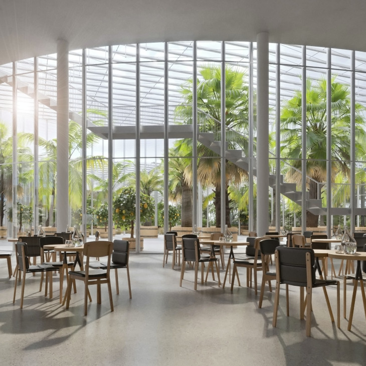 Vstupní budova botanické zahrady v Praze